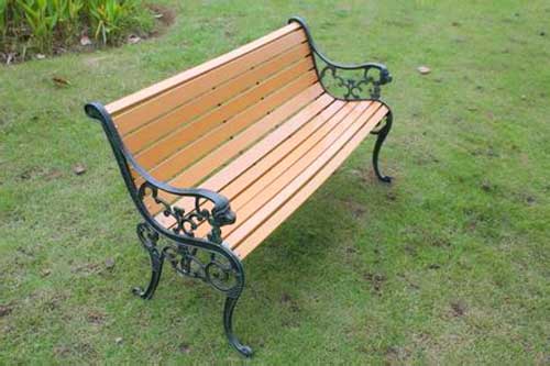 景區公園必備的景觀設施鋼木垃圾箱、與園林椅