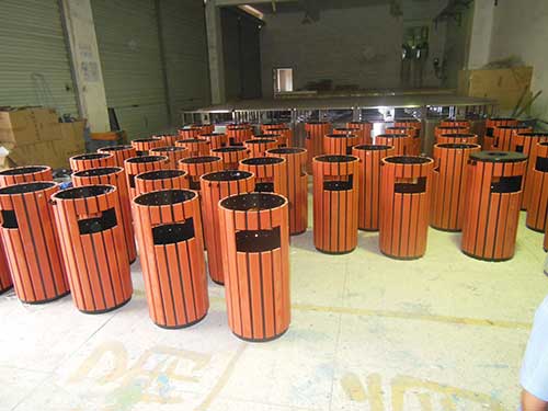 欣方圳鋼木垃圾箱再次獲得珠?？蛻暨x購